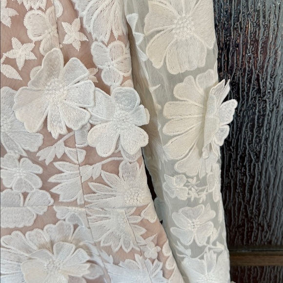 Anthropologie Helsi Ellen Long-Sleeve 3D floral mini dress. Size Small NWT - Picture 14 of 17